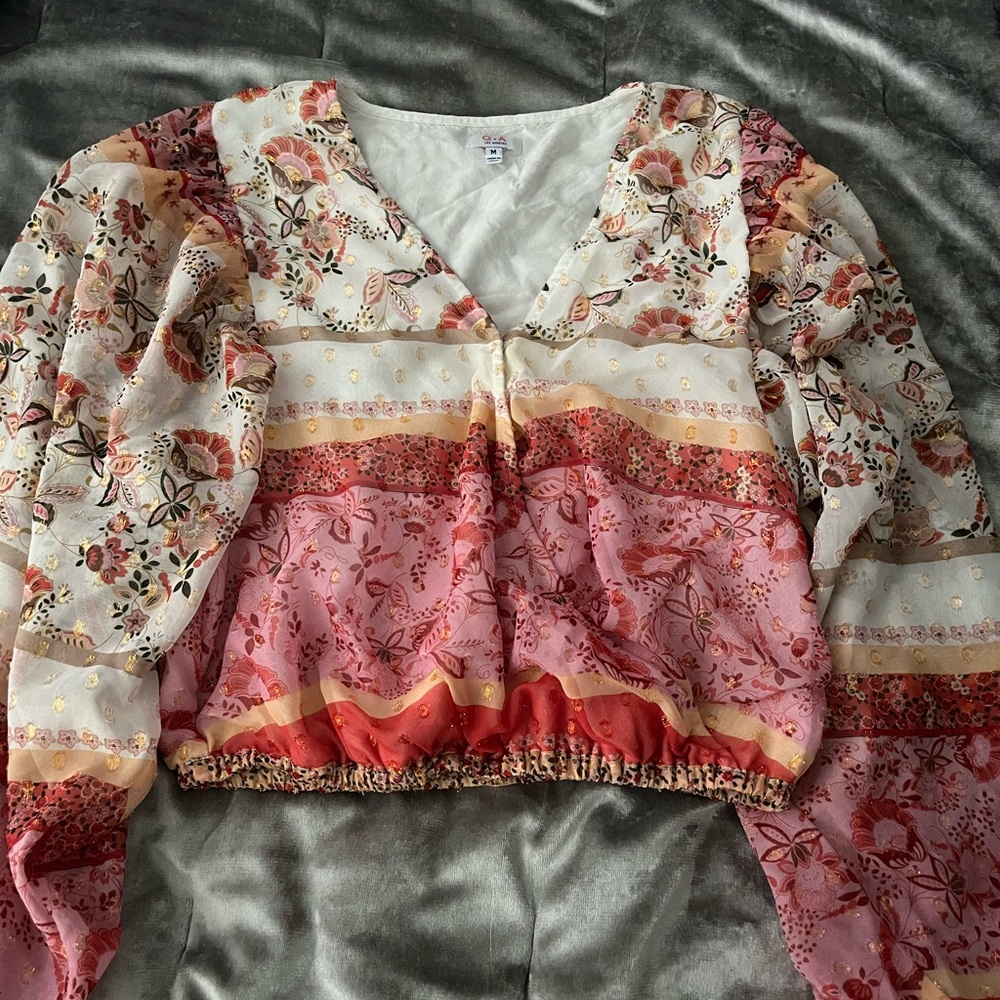 Boho Print Blouse size MEDIUM